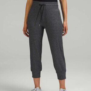 Lululemon Ready to Rulu High-Rise Cropped Jogger Heathered‎ Grey/Black Size 4